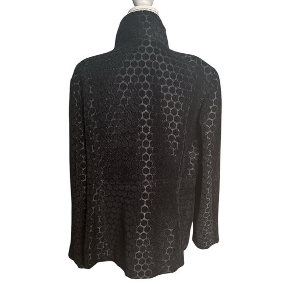 Chico’s Caspian Comb Lonnie Jacket in Black Size 3 NWT - Picture 3 of 7